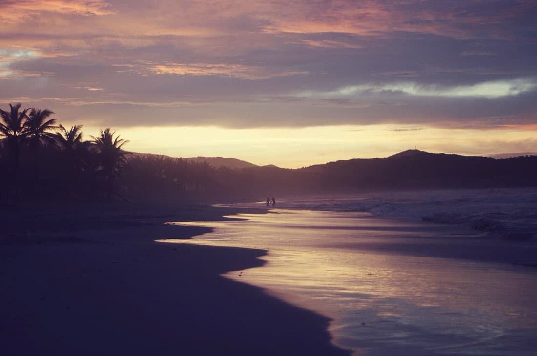 Atardecer en Playa El Agua