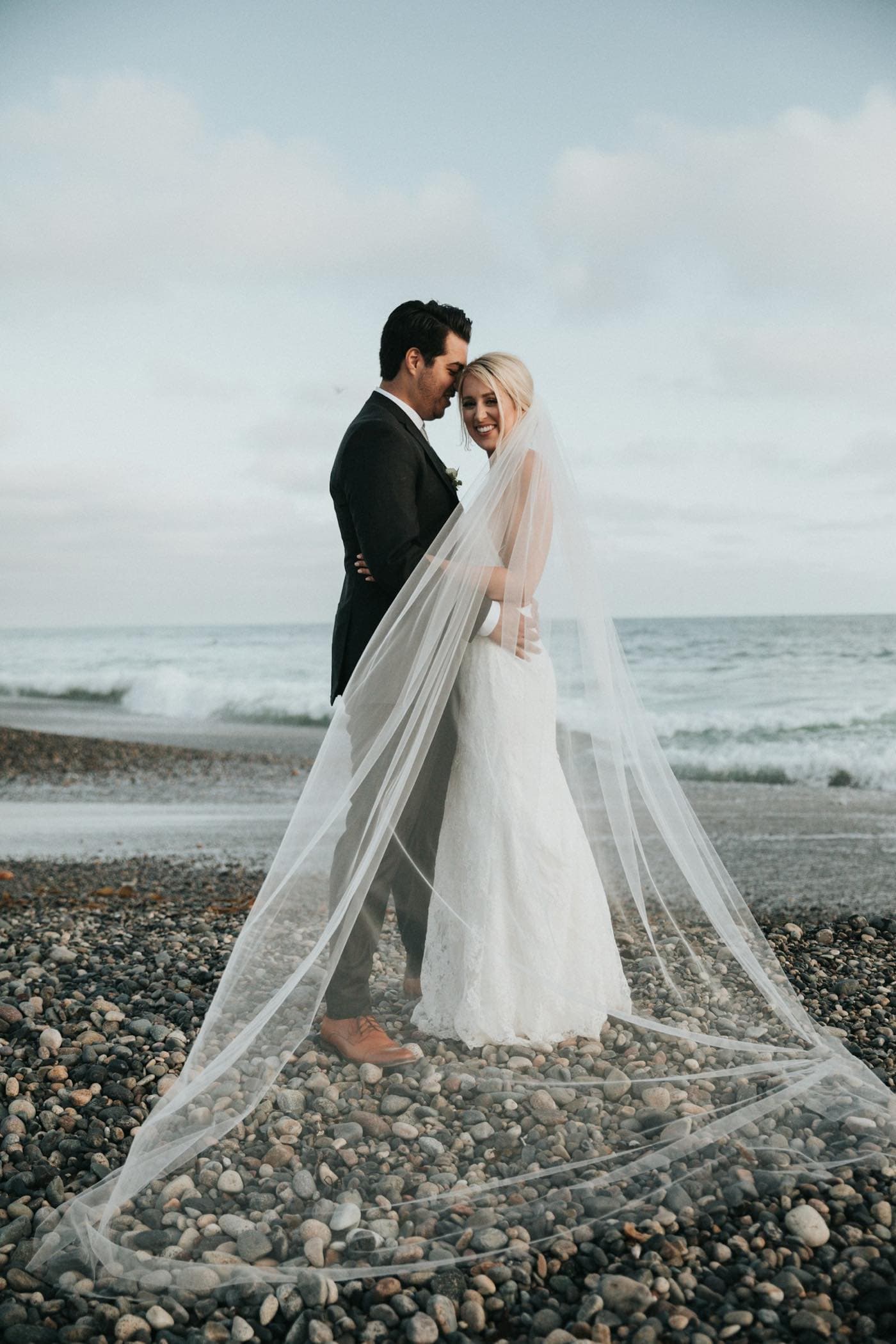Novia en la playa
